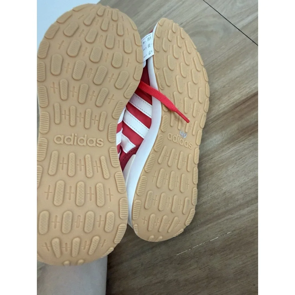 Adidas Run 60s 4.0 JP5973 Womens 6.5 Red White Running Sneakers NWT